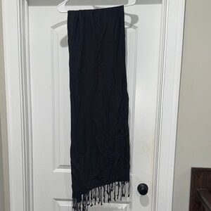 Black Fringe Scarf